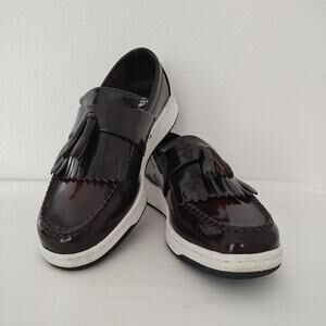 Dr. Martens Edison Burgundy Tassel Loafer Soft Wair Leather Slip On Sz US 6M 7L